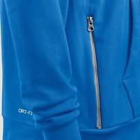 Women's Nike Blue Detroit Lions 2025 Sideline Standard Issue Initial Home Dri-FIT Hoodie