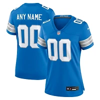 Maillot de match personnalisé Nike bleu Detroit Lions pour femme