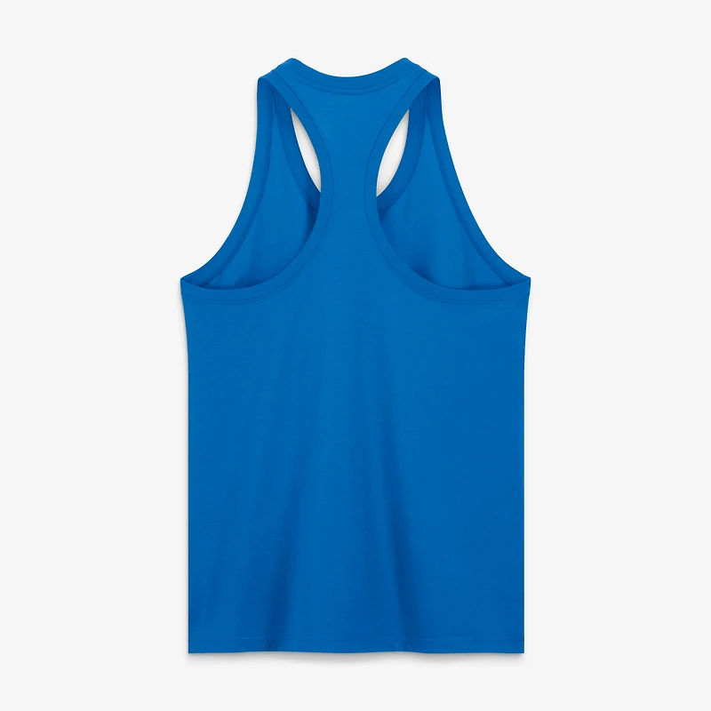 Women's Nike Blue Detroit Lions Primetime Tri-Blend Dri-FIT Tank Top