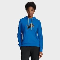 Sweat à capuche Nike bleu Detroit Lions Sideline Standard Issue Initial Home Dri-FIT pour femme