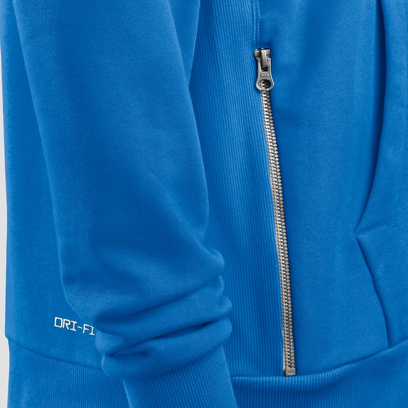 Women's Nike Gray Detroit Lions Sideline Standard Issue Initial Home Dri-FIT Hoodie