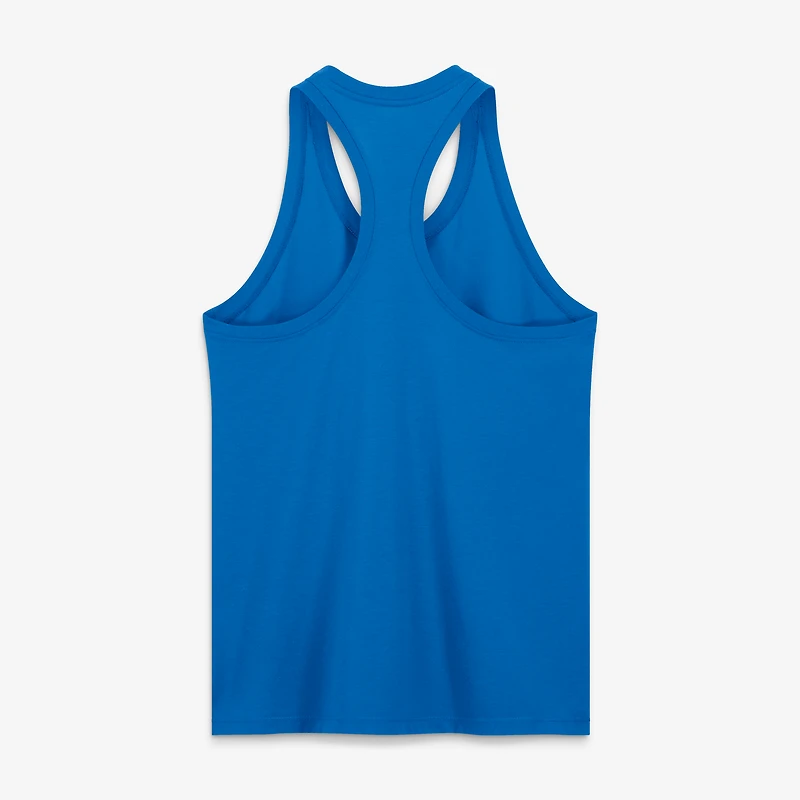 Débardeur dos nageur Nike Detroit Lions bleu pour femme, en mélange de trois matières Dri-FIT