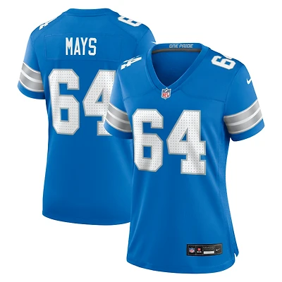 Women's Nike Cade Mays Blue Detroit Lions Team Game Jersey