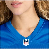 maillot Nike Calvin Johnson bleu pour femme, de match retiré l'équipe des Lions Détroit