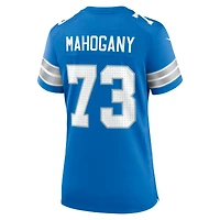 Women's Nike Christian Mahogany  Blue Detroit Lions Team Game Jersey