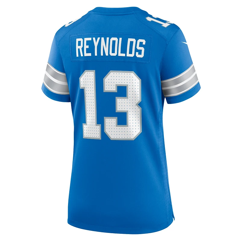 Maillot de match Nike Craig Reynolds bleu Detroit Lions pour femme
