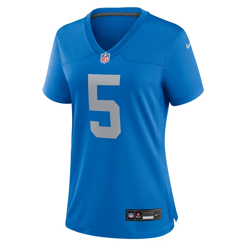 Maillot de match alternatif Nike David Montgomery pour femmes des Detroit Lions, bleu