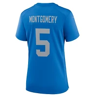 Maillot de match alternatif Nike David Montgomery pour femmes des Detroit Lions, bleu