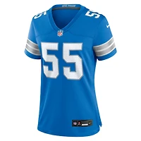 Women's Nike Derrick Barnes  Blue Detroit Lions Team Game Jersey