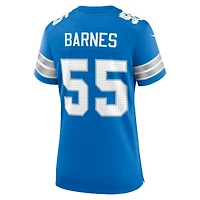 Women's Nike Derrick Barnes  Blue Detroit Lions Team Game Jersey