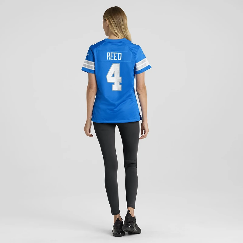 Maillot Nike D.J. Reed bleu pour femme des Lions de Détroit