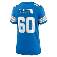 Maillot de match Nike Graham Glasgow bleu Detroit Lions pour femme