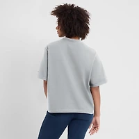 T-shirt Nike gris Glory Arch Boxy pour femme des Lions de Detroit