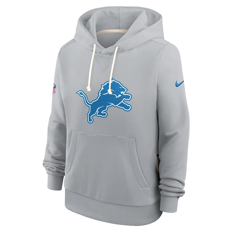 Women's Nike Detroit Lions Sideline Standard Issue Initial Home Dri-FIT Hoodie