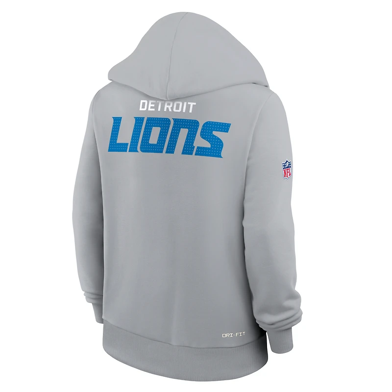Women's Nike Detroit Lions Sideline Standard Issue Initial Home Dri-FIT Hoodie