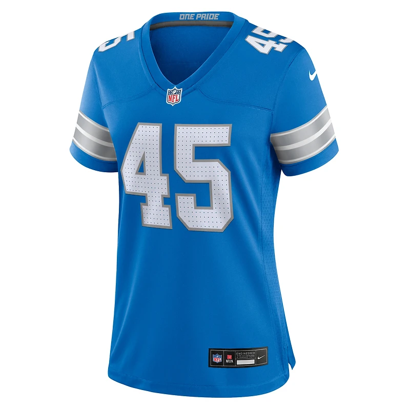 Women's Nike Isaac Ukwu  Blue Detroit Lions Game Jersey