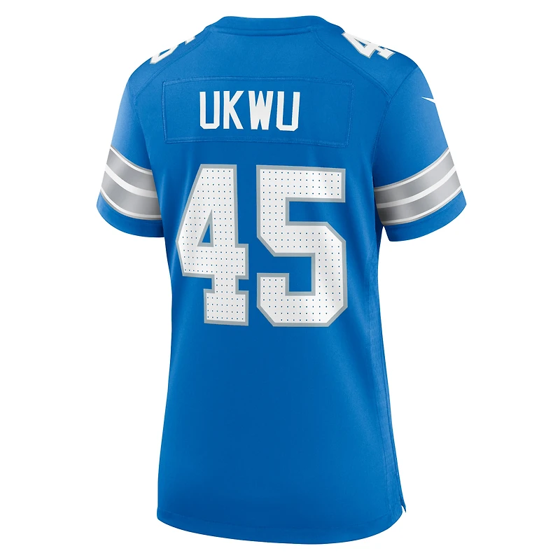 Women's Nike Isaac Ukwu  Blue Detroit Lions Game Jersey