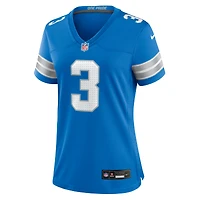 Maillot de match Nike Jack Fox bleu pour femme des Lions Détroit