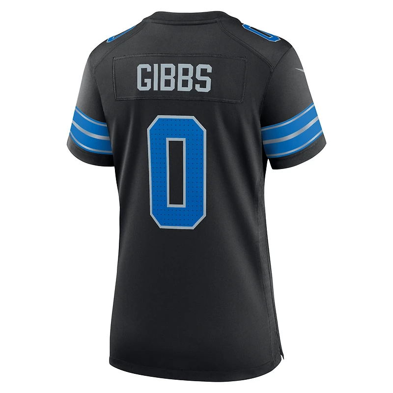 Women's Nike Jahmyr Gibbs Black Detroit Lions 2nd Alternate Game Player Jersey