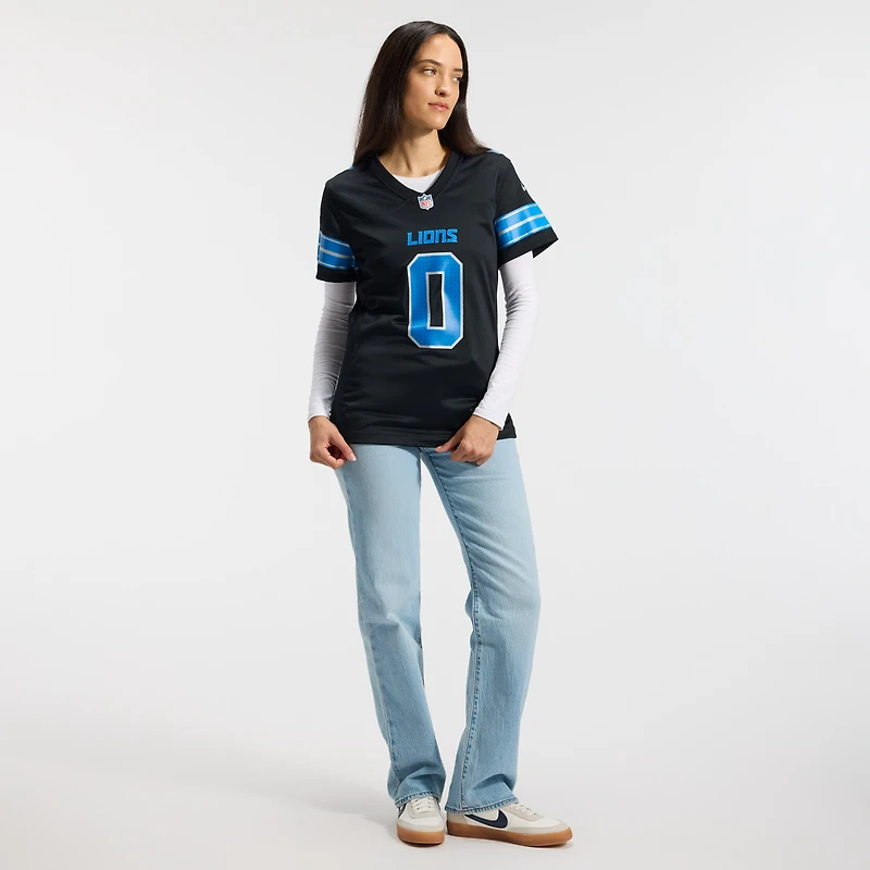 Women's Nike Jahmyr Gibbs Black Detroit Lions 2nd Alternate Game Player Jersey