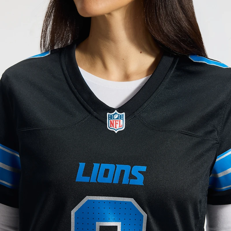 Women's Nike Jahmyr Gibbs Black Detroit Lions 2nd Alternate Game Player Jersey
