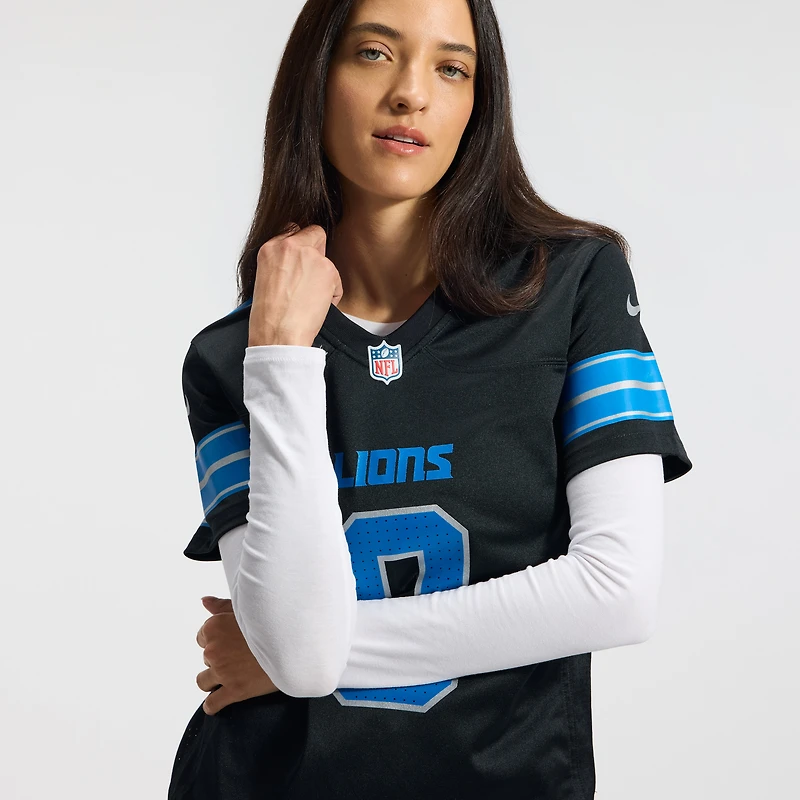 Women's Nike Jahmyr Gibbs Black Detroit Lions 2nd Alternate Game Player Jersey