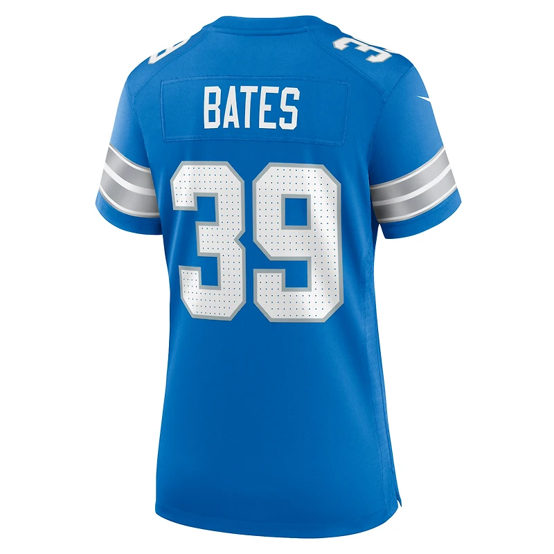 Maillot de match Nike Jake Bates bleu Detroit Lions pour femme