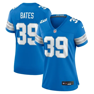 Maillot de match Nike Jake Bates bleu Detroit Lions pour femme