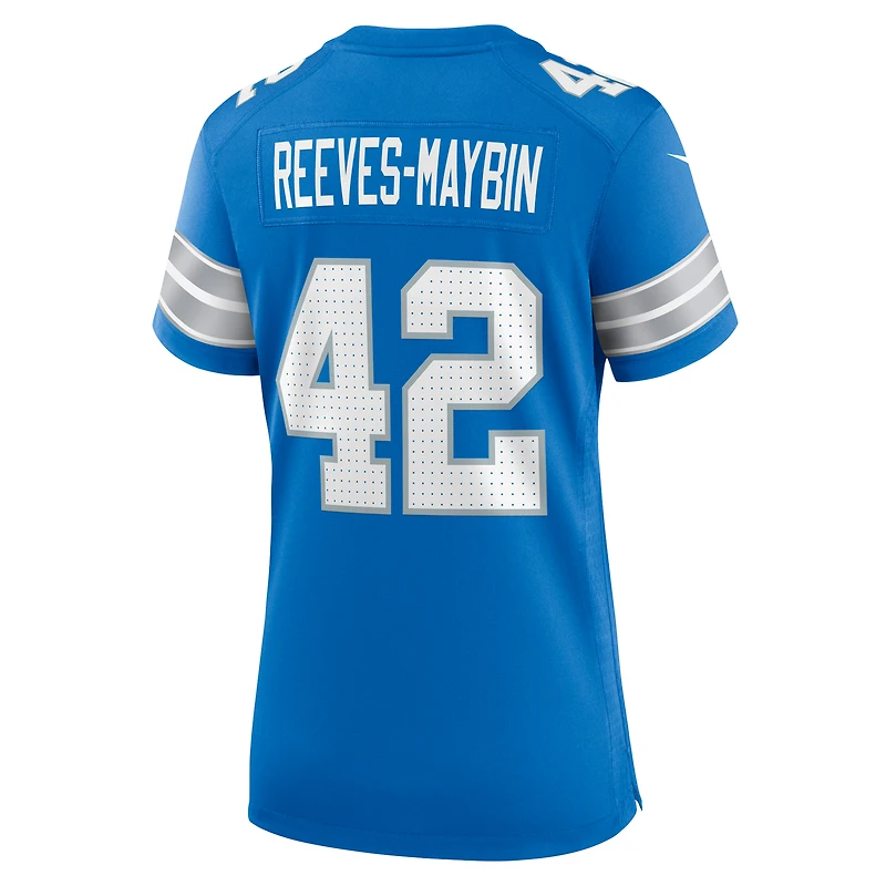 Women's Nike Jalen Reeves-Maybin  Blue Detroit Lions Team Game Jersey