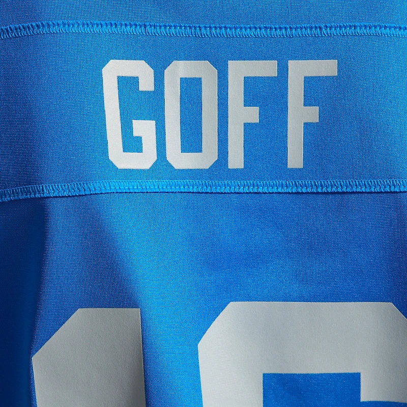 Maillot de match alternatif Nike Jared Goff bleu des Lions Detroit pour femme