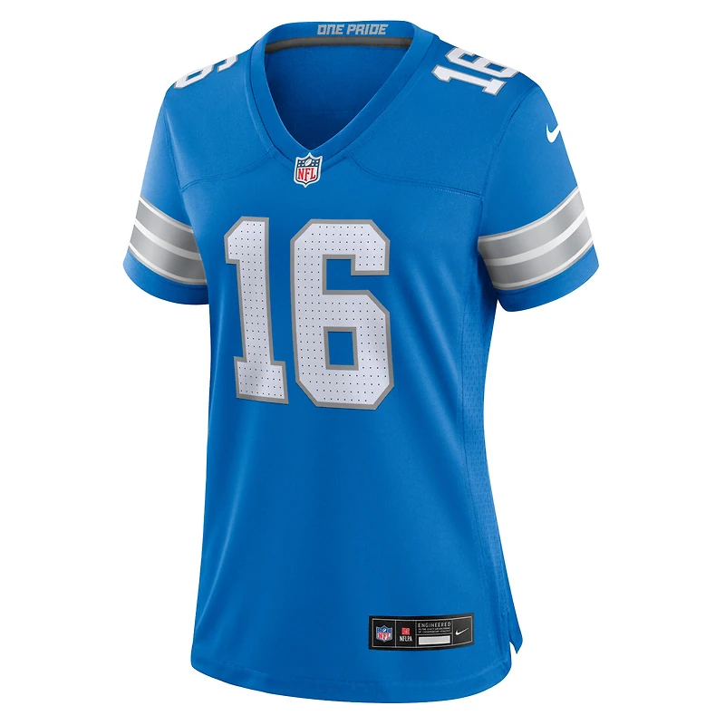 Women's Nike Jared Goff Blue Detroit Lions Game Jersey