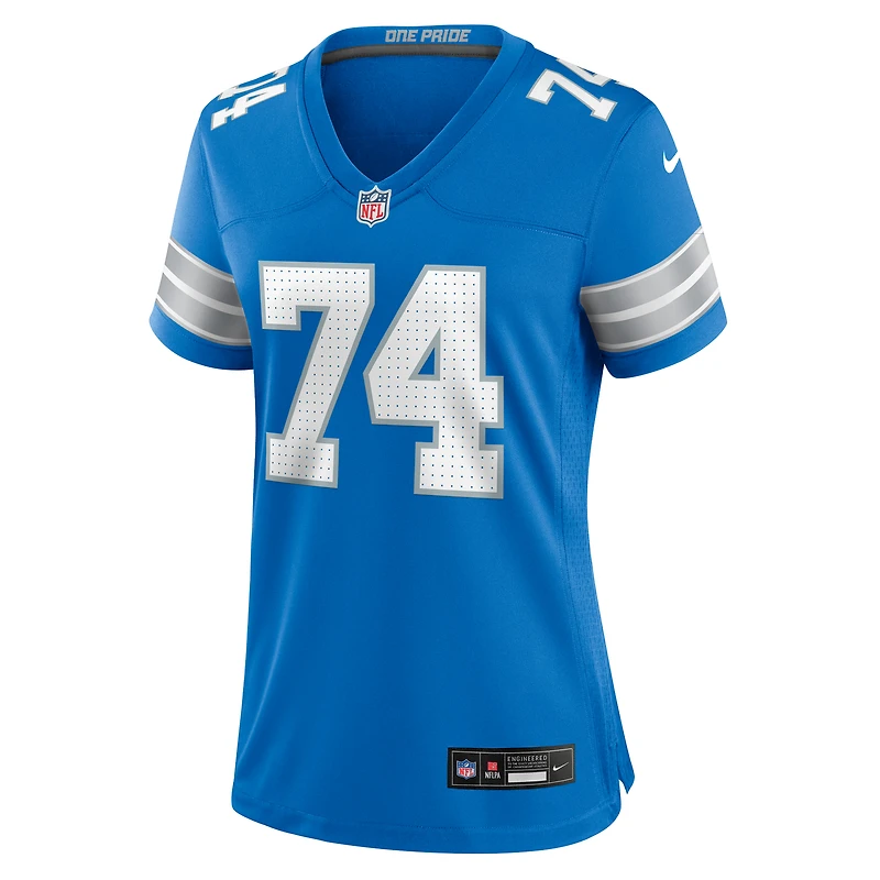 Women's Nike Kayode Awosika  Blue Detroit Lions Team Game Jersey
