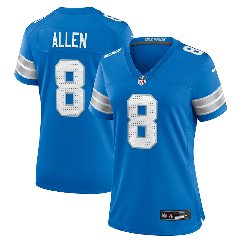 Women's Nike Kyle Allen Blue Detroit Lions Team Game Jersey