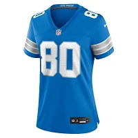 Maillot Nike Malik Cunningham bleu pour femme des Detroit Lions