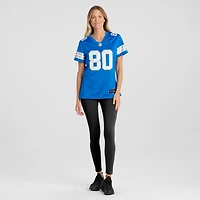 Maillot Nike Malik Cunningham bleu pour femme des Detroit Lions