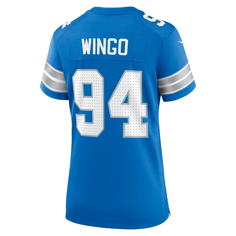 Women's Nike Mekhi Wingo Blue Detroit Lions Team Game Jersey