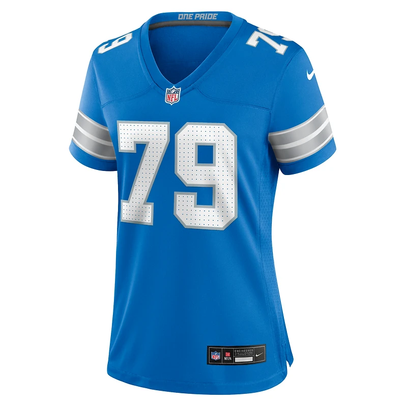 Women's Nike Quinton Jefferson  Blue Detroit Lions Team Game Jersey