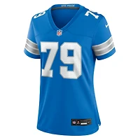 Women's Nike Quinton Jefferson  Blue Detroit Lions Team Game Jersey