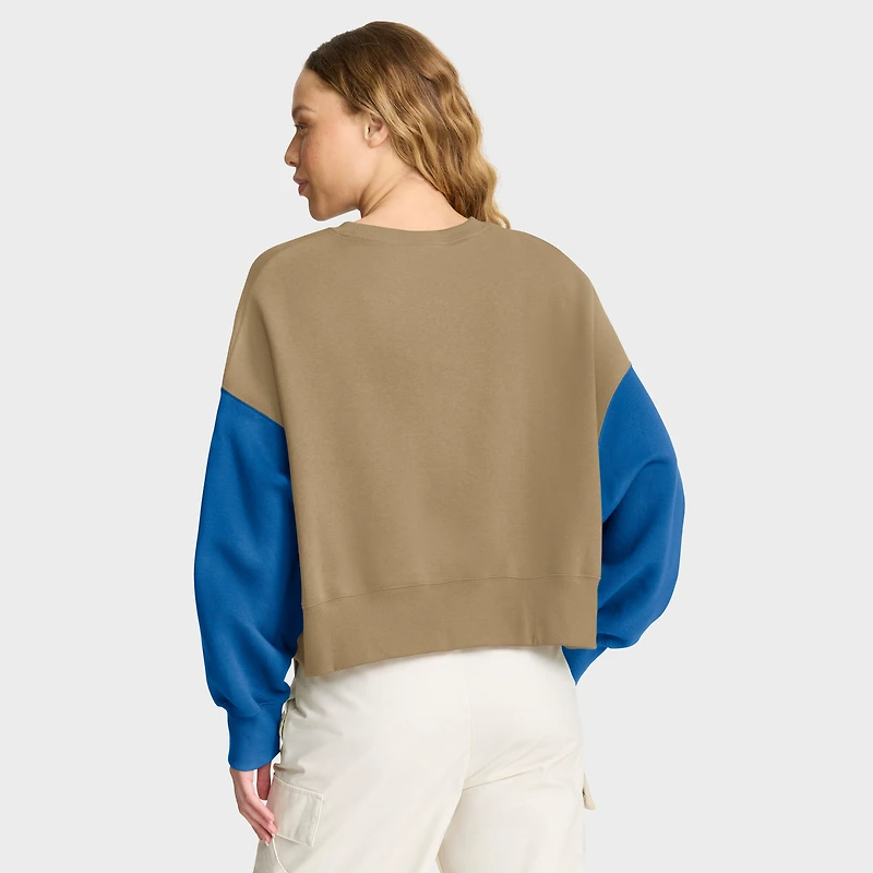 Sweat-shirt surdimensionné Nike Tan Detroit Lions pour femme