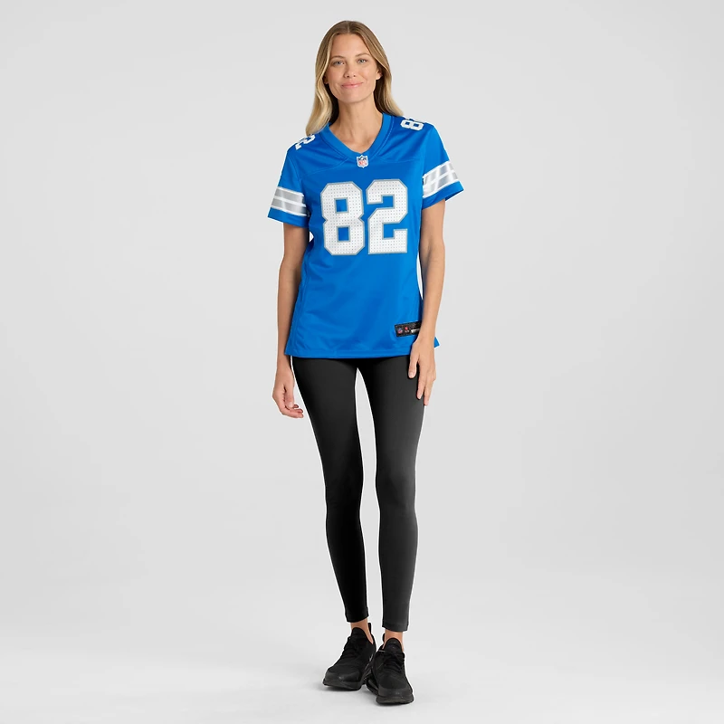 Maillot de match Nike Thomas Gordon bleu des Lions Détroit pour femmes