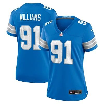 Women's Nike Tyleik Williams  Blue Detroit Lions Team Game Jersey