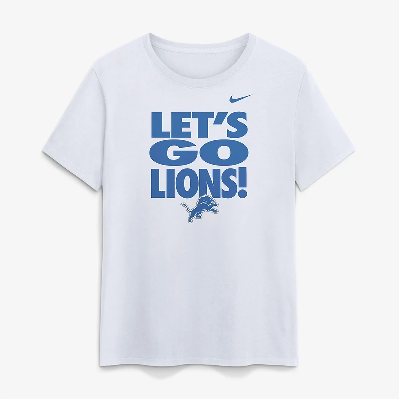 Women's Nike White Detroit Lions Primetime T-Shirt