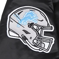 Veste à boutons-pression en satin ornée de bijoux Detroit Lions Pro Standard pour femme