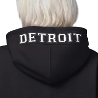 Women's Starter  Black Detroit Lions 4th Down Full-Zip Hoodie