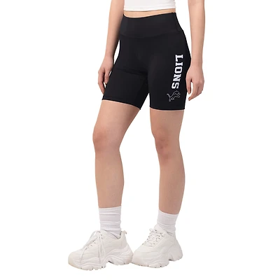 Short cycliste noir Detroit Lions de la marque Starter pour femmes