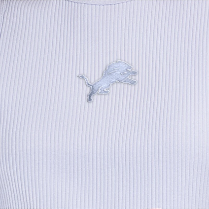 Women's Starter Pastel Blue Detroit Lions Travel Pastels Cropped Tank