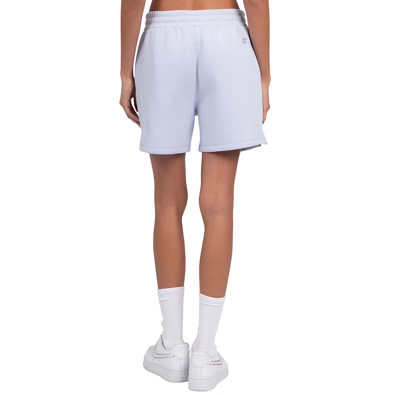 Women's Starter Pastel Blue Detroit Lions Travel Pastels Fleece Short