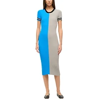 Robe Colleen bleu/argent pour femme STAUD Detroit Lions