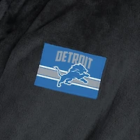 Robe de chambre The Northwest Group pour femmes, noire, Detroit Lions, effet soie.