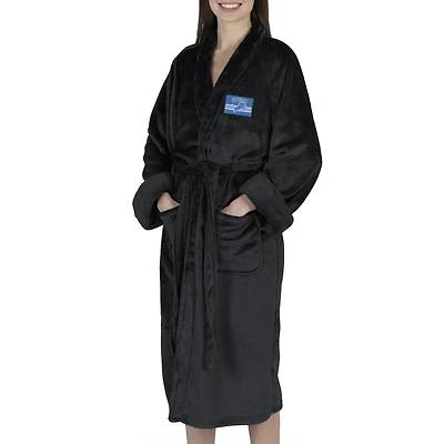 Robe de chambre The Northwest Group pour femmes, noire, Detroit Lions, effet soie.